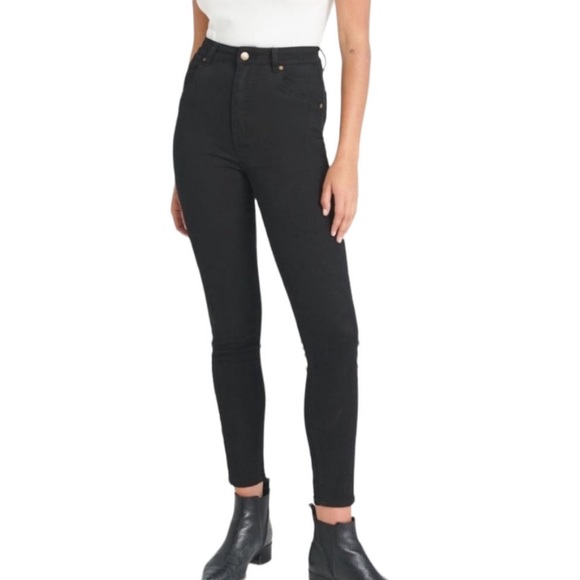 ROLLA'S Denim - Rolla’s Black Denim Jeans - high rise straight leg